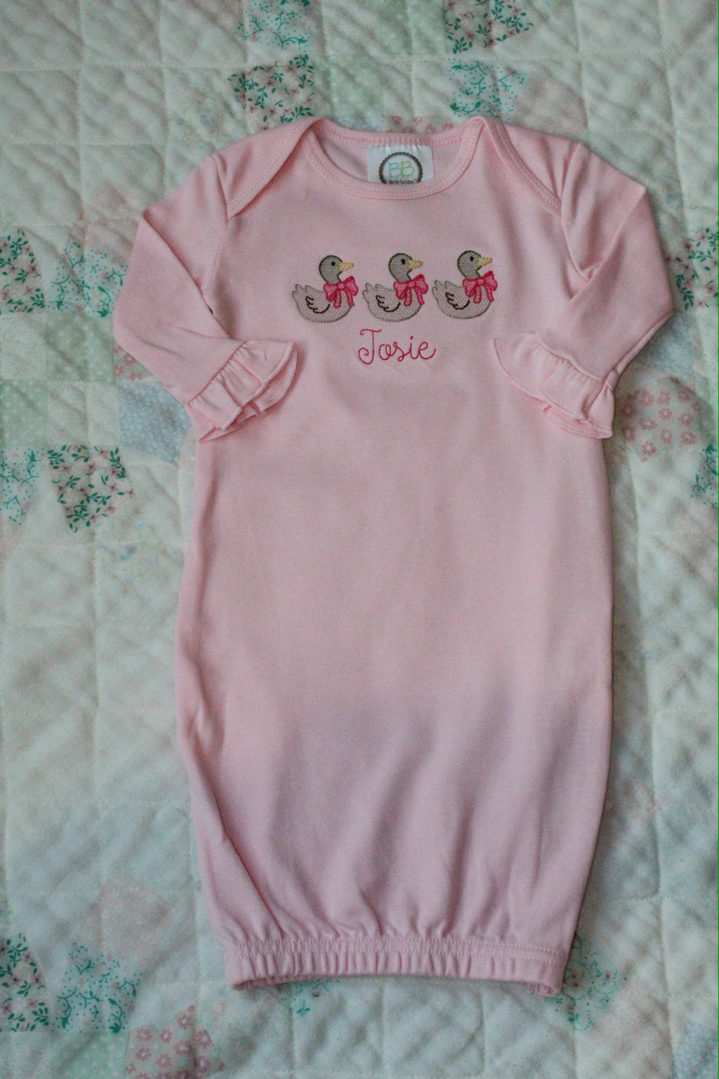 Mallard Trio- Ruffle Gown