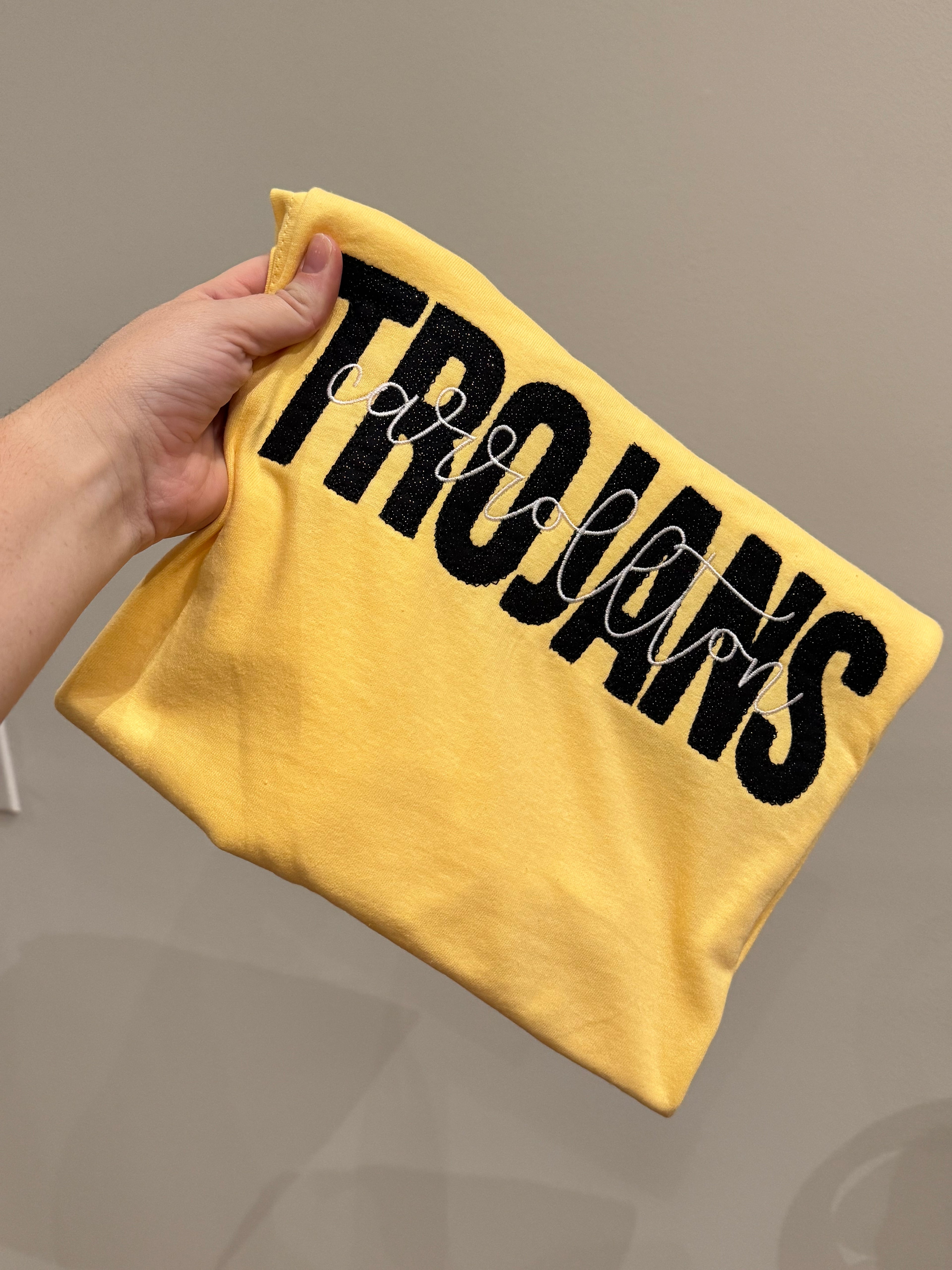 School Name and Mascot Applique