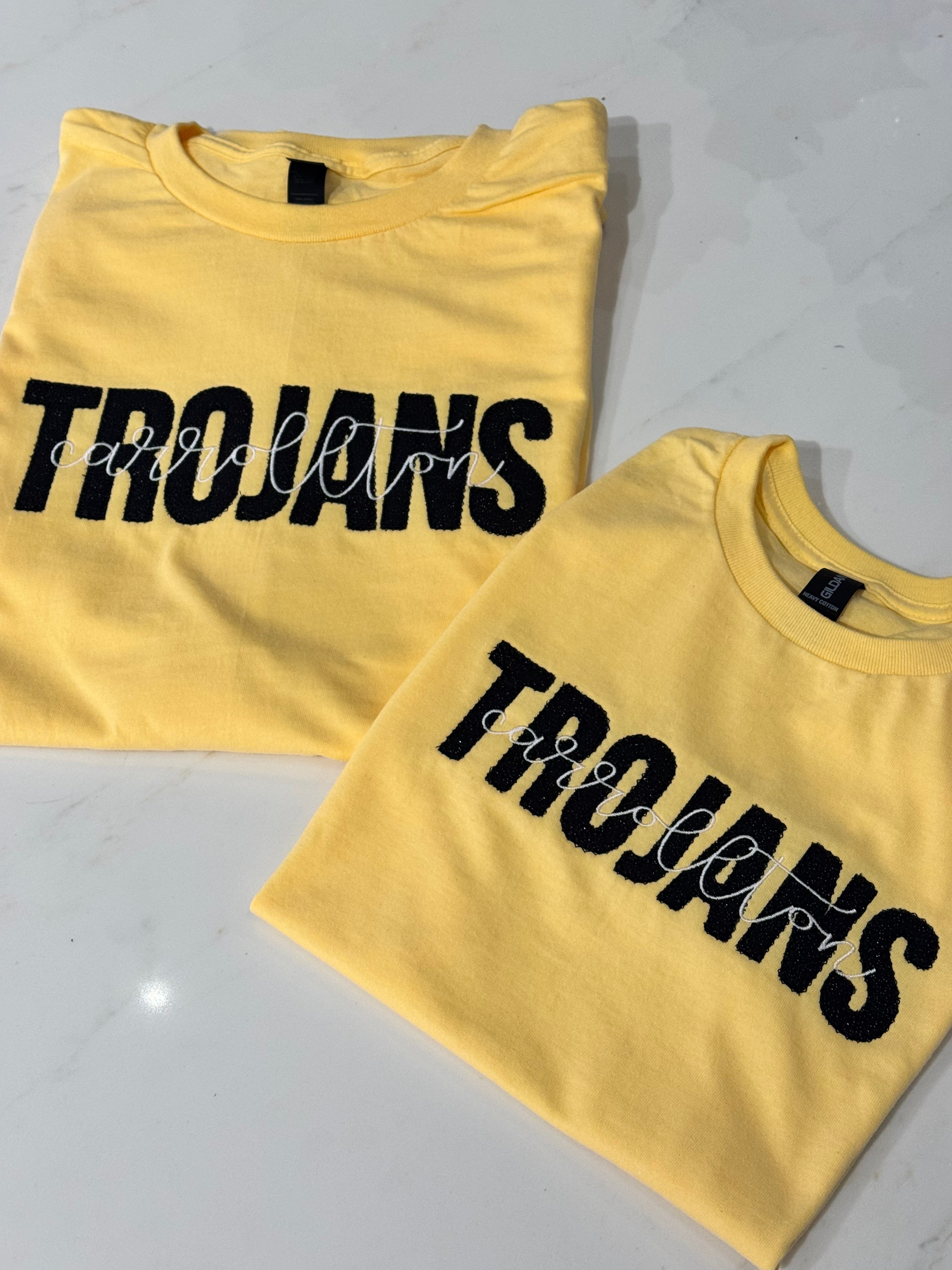 School Name and Mascot Applique
