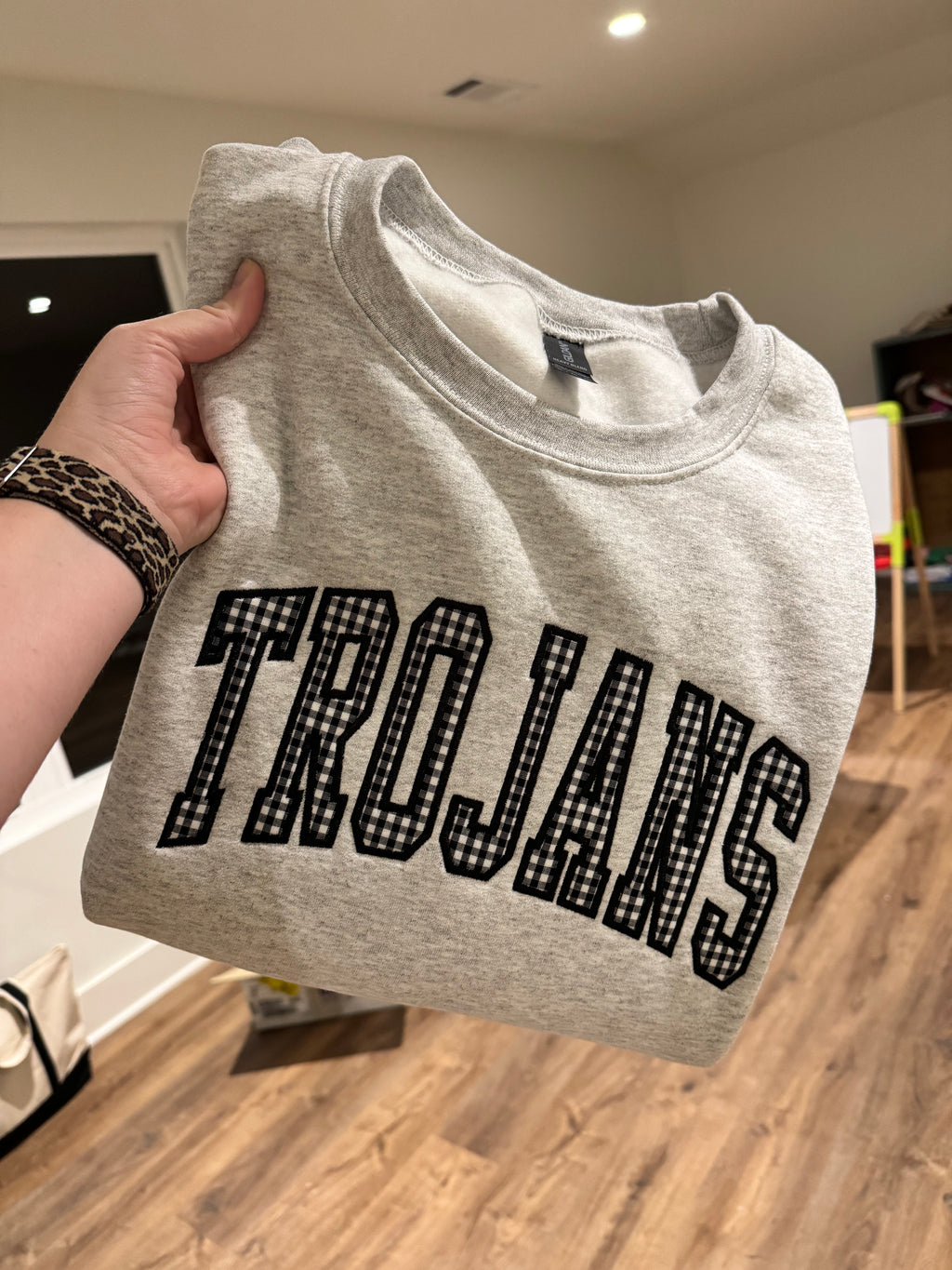 Arched Applique Sweatshirt