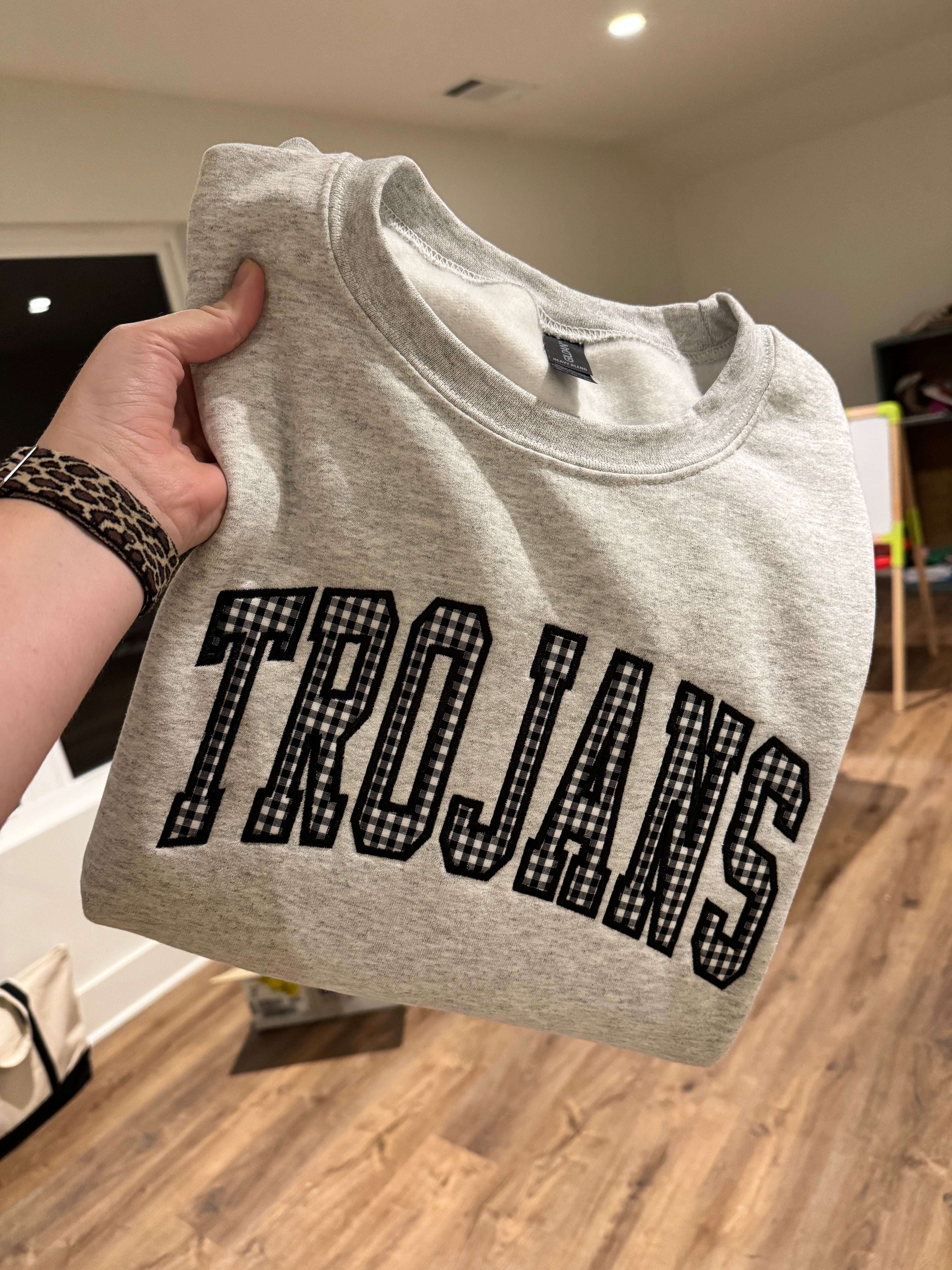 Arched Applique Sweatshirt- YOUTH