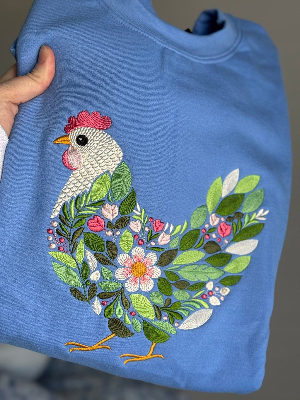 Floral Chicken Sweatshirt