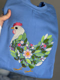 Floral Chicken Sweatshirt