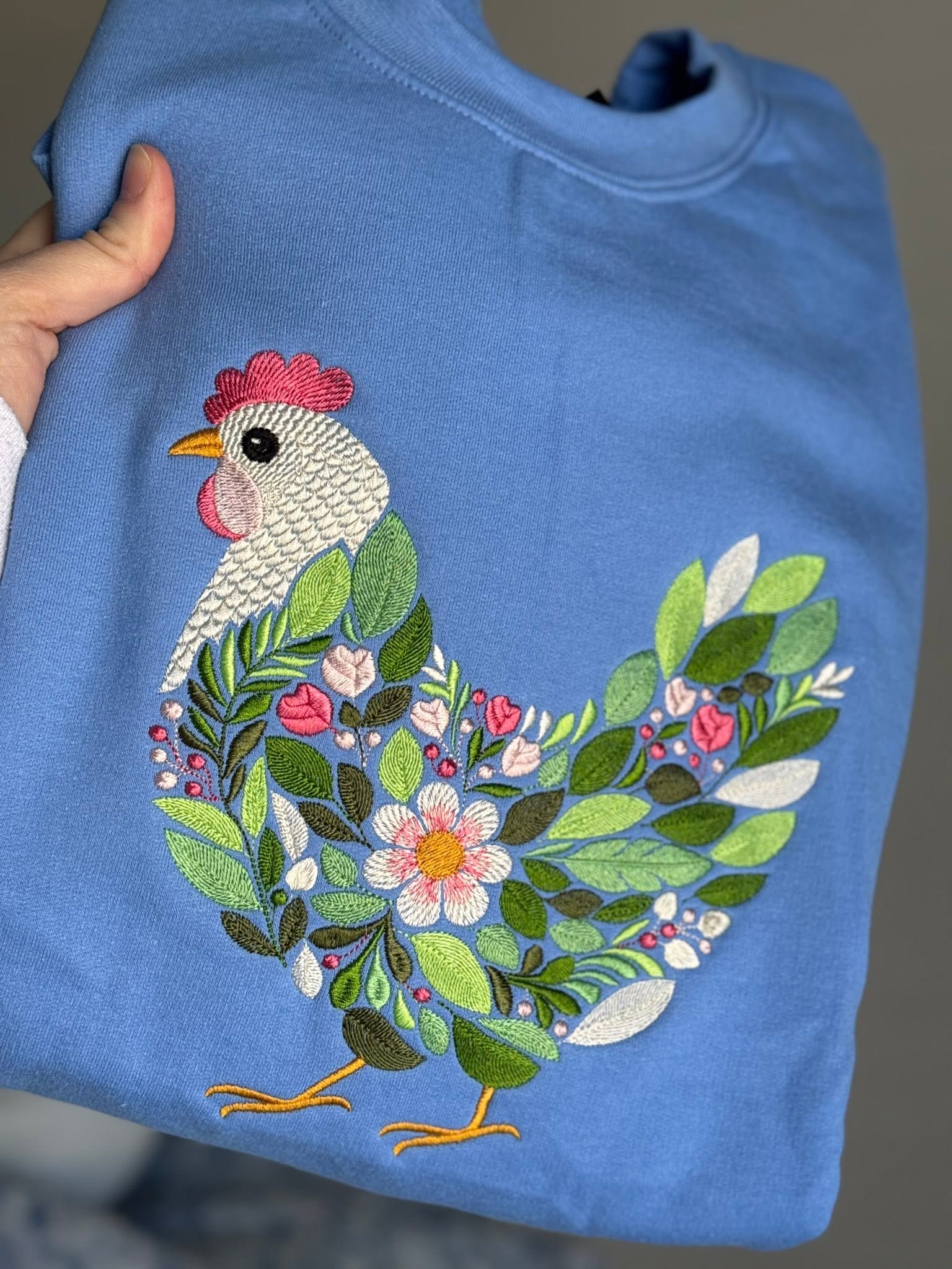Floral Chicken Sweatshirt