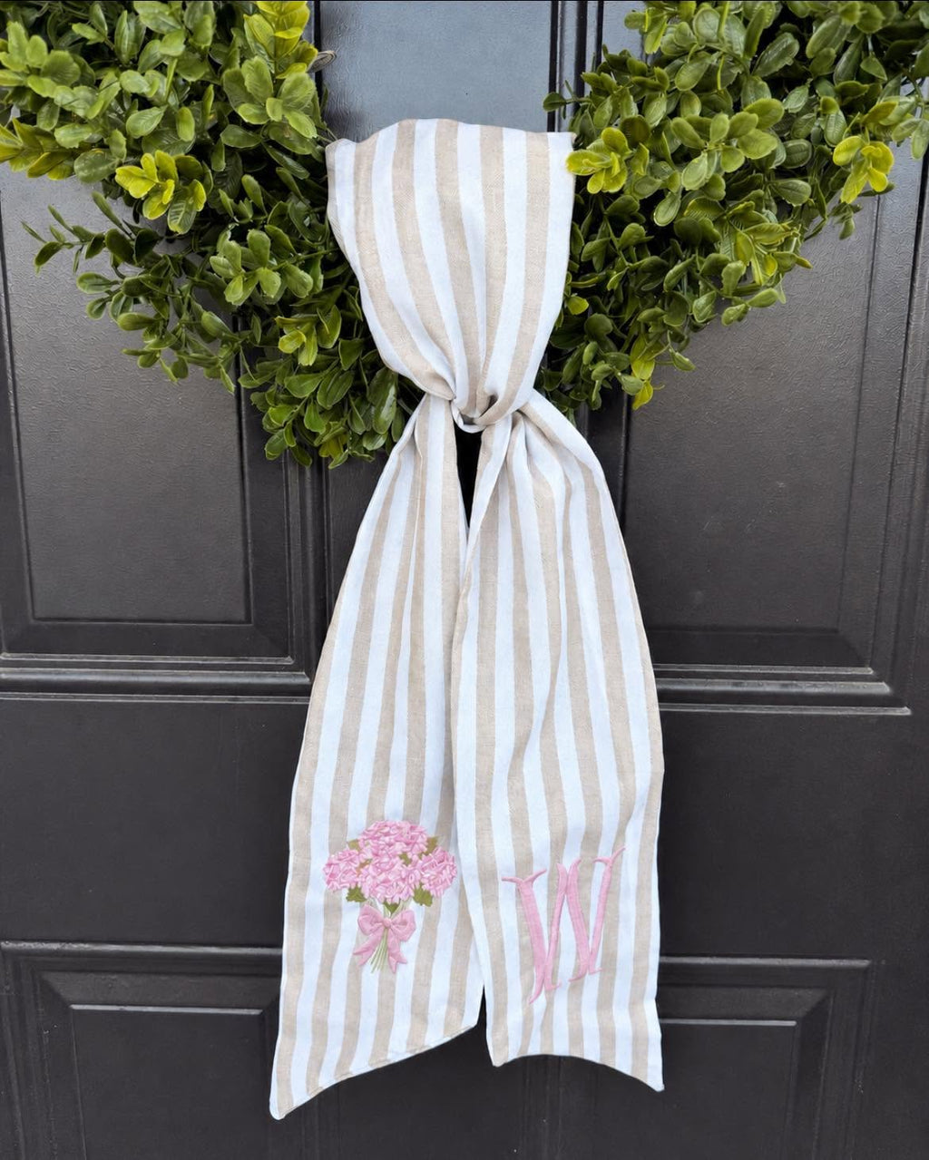 Hydrangea Wreath Sash