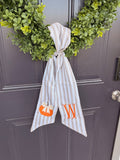 Pumpkin Wreath Sash